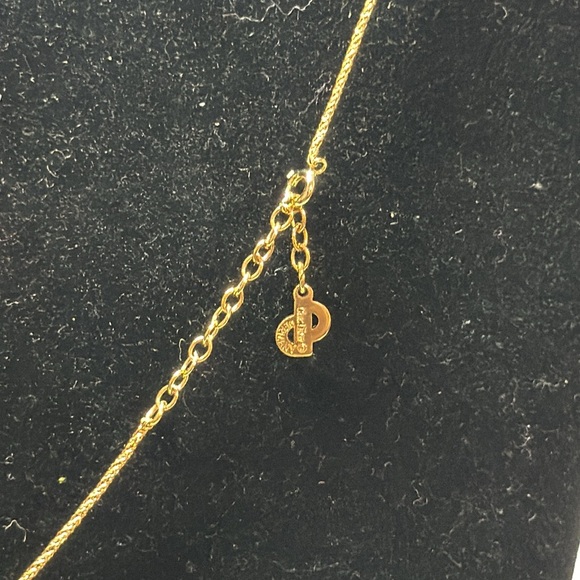 Authentic Cristian Dior Gold Heart Pendant Necklace - Picture 7 of 14